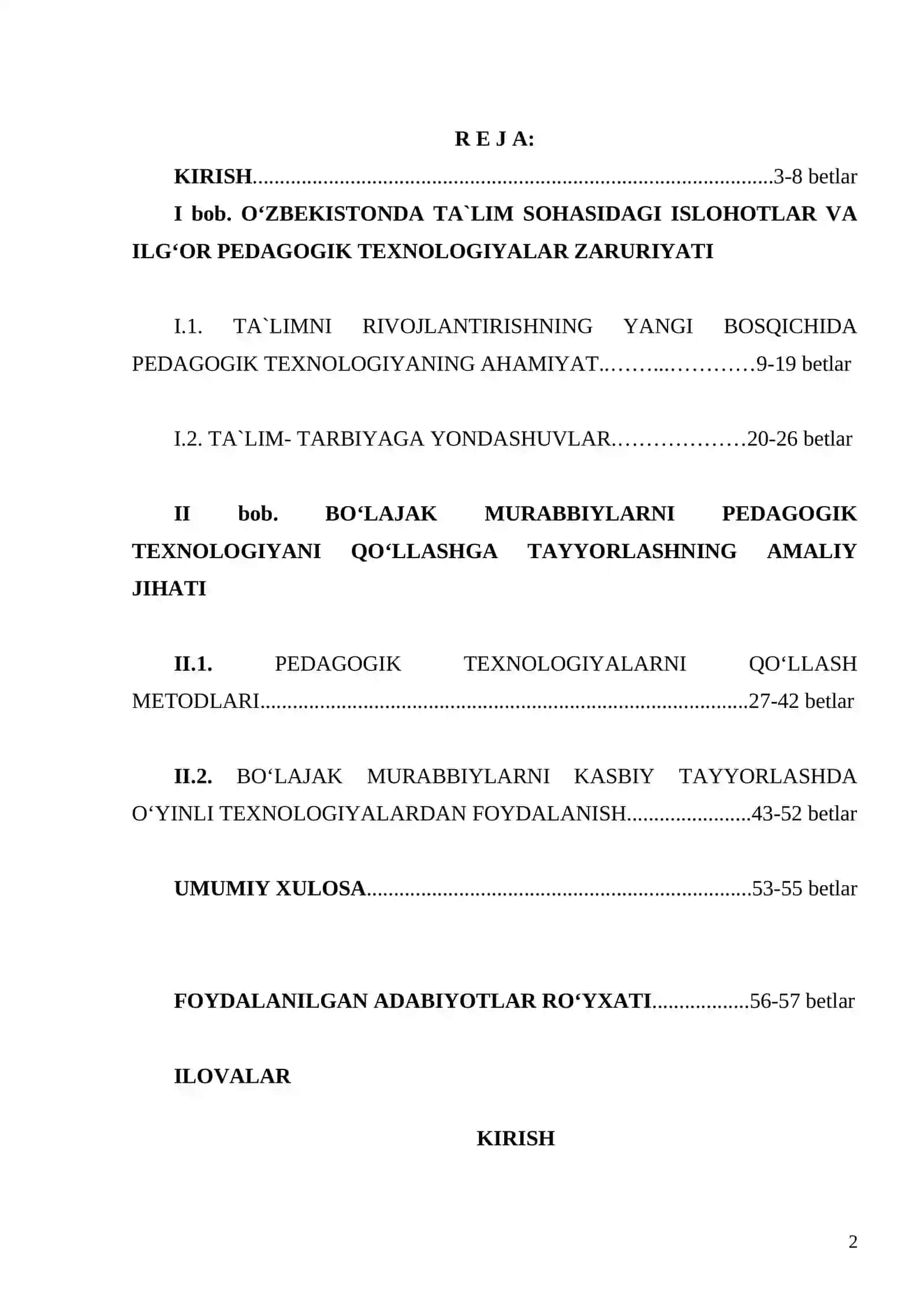 Bo‘lajak murabbiylarni pedagogik texnologiyani qo‘llashga tayyorlash 2