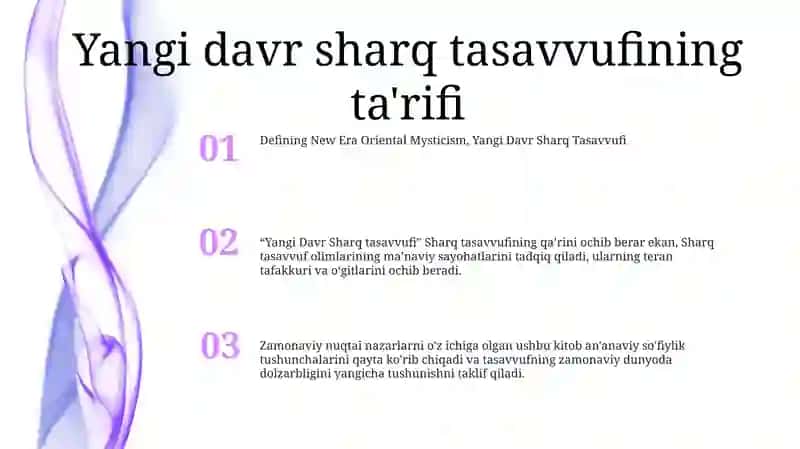 Yangi Davr Sharq Tasavvufi 2