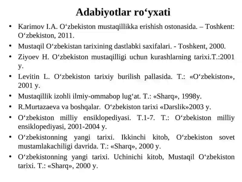 O‘zbekistonda ijtimoiy-siyosiy jarayonlar 2