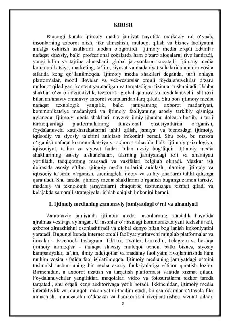 Ijtimoiy media shakllari 2