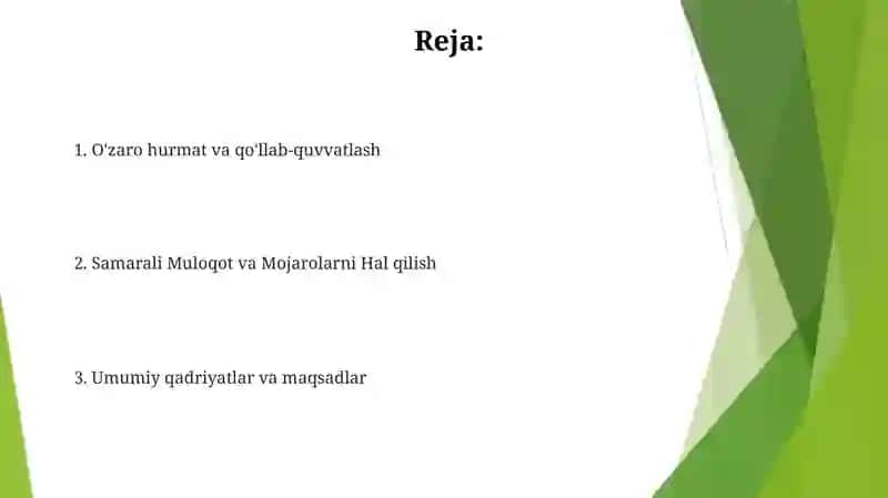 Muloqot va Mojaro Yechish 2