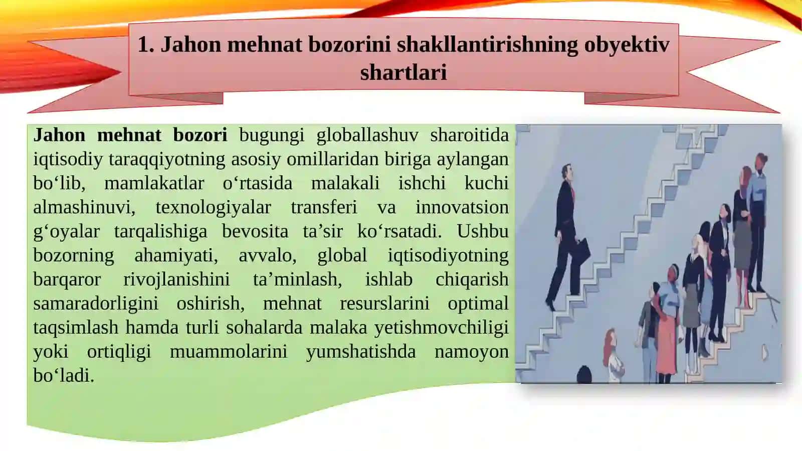 Jahon mehnat bozori 2