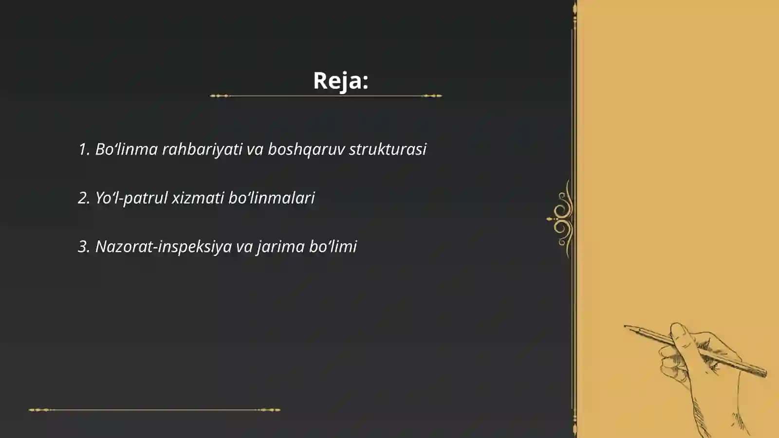 Yo‘l harakati xavfsiz bo‘linmalarining tarkibiy tuzilmalari 2