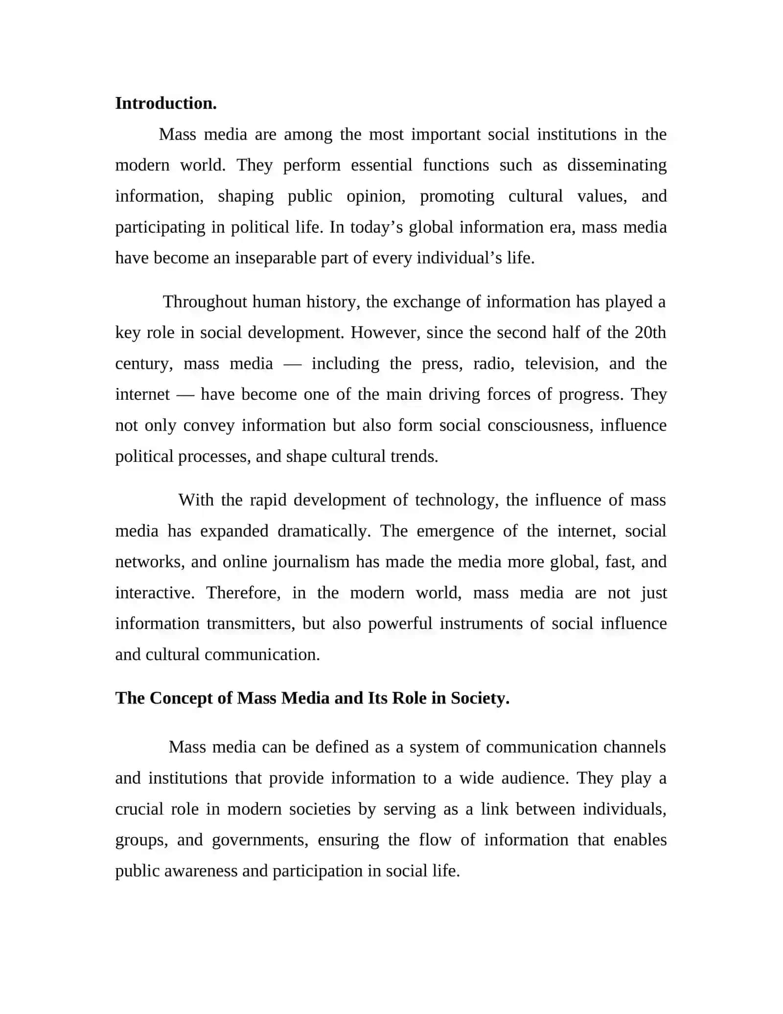 Mass Media 2