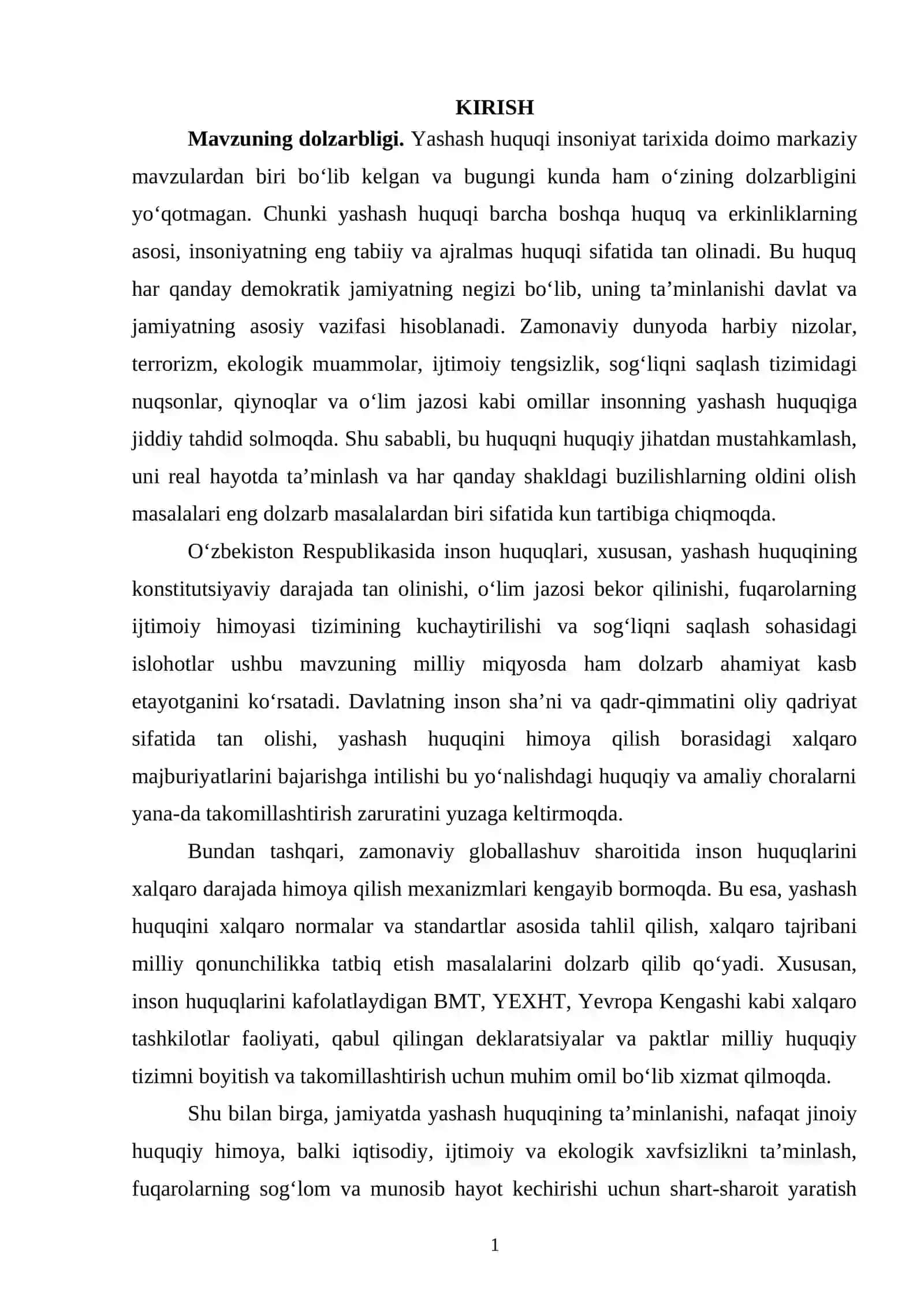 Yashash huquqi 2