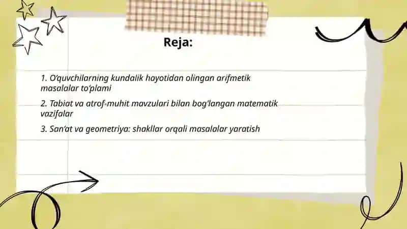 Boshlang'ich sinf matematika darslari 2