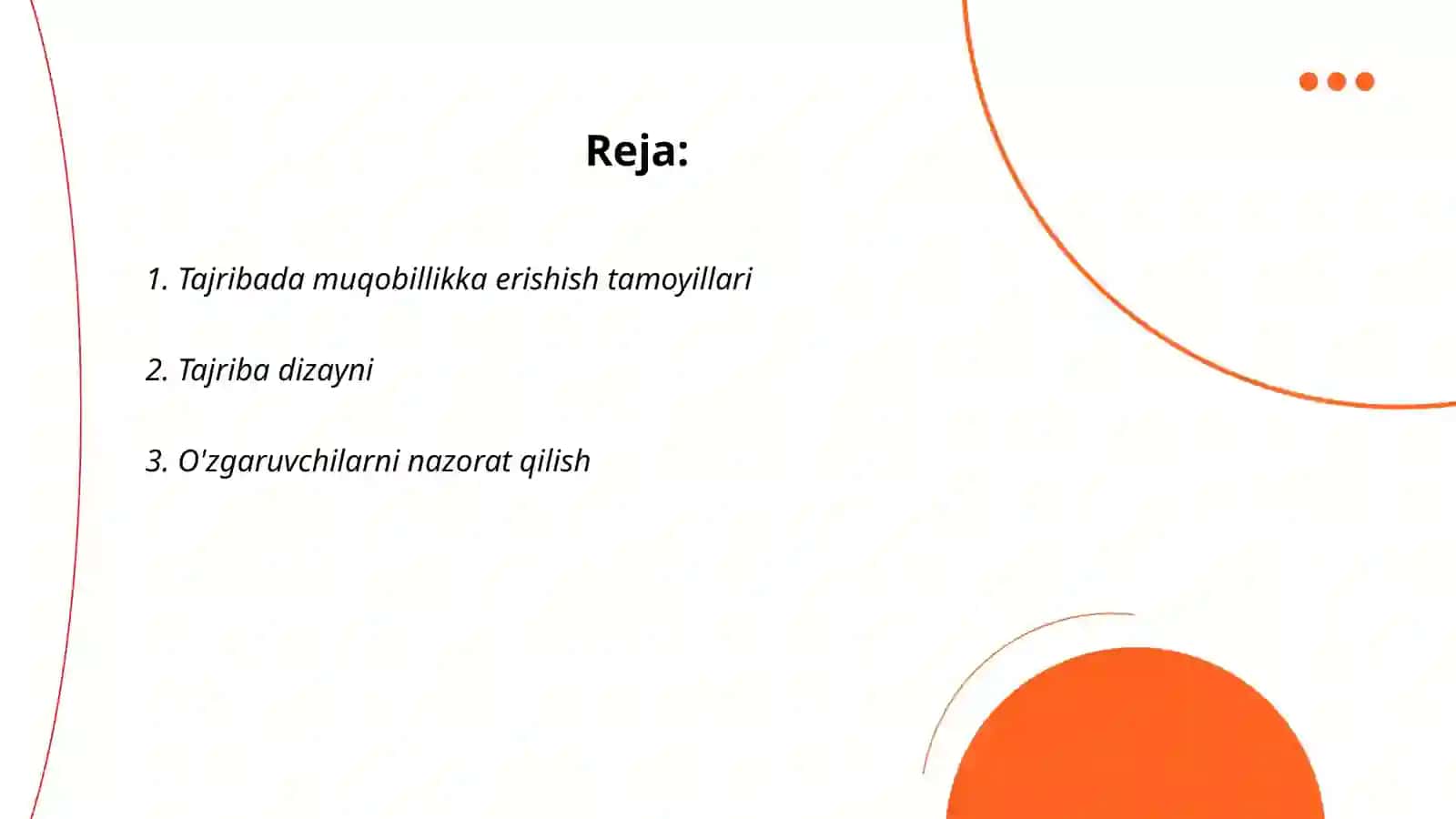 Tajribada muqobillikka erishish 2