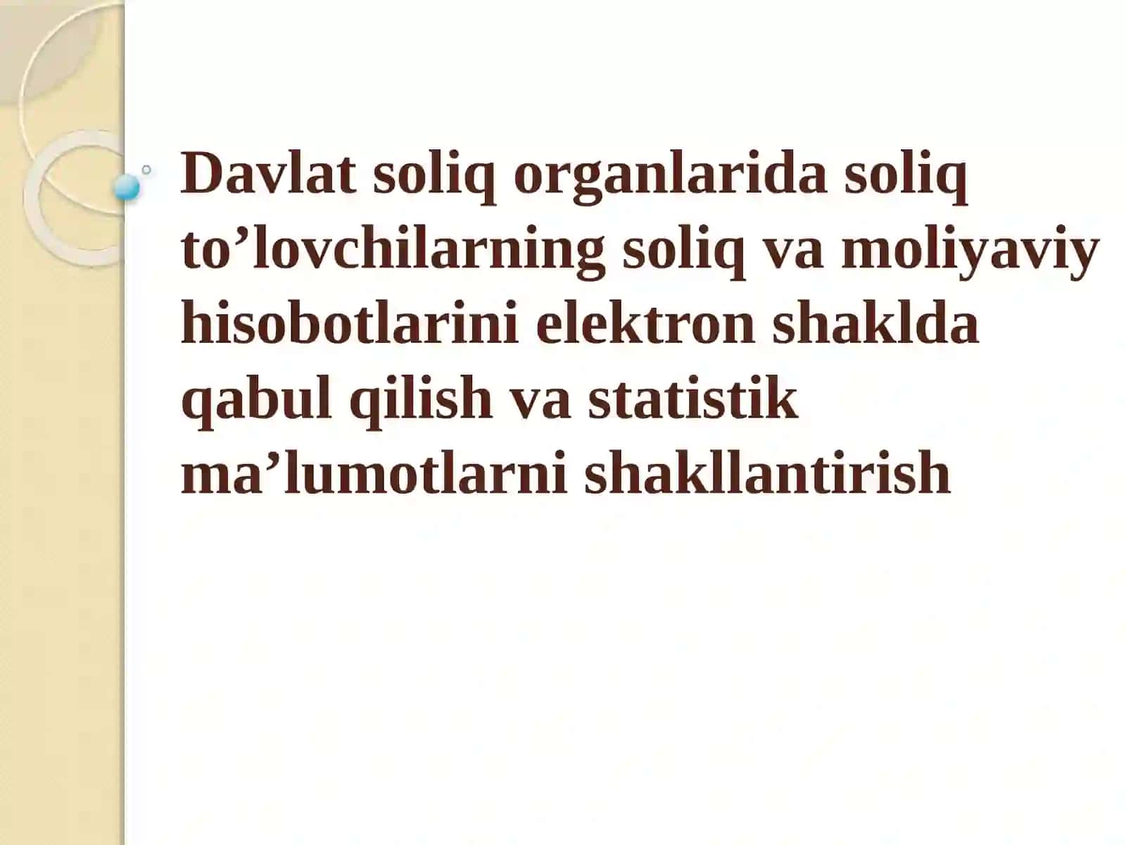ELEKTRON HISOBOT VA UNI JO’NATISH TARTIBI 2