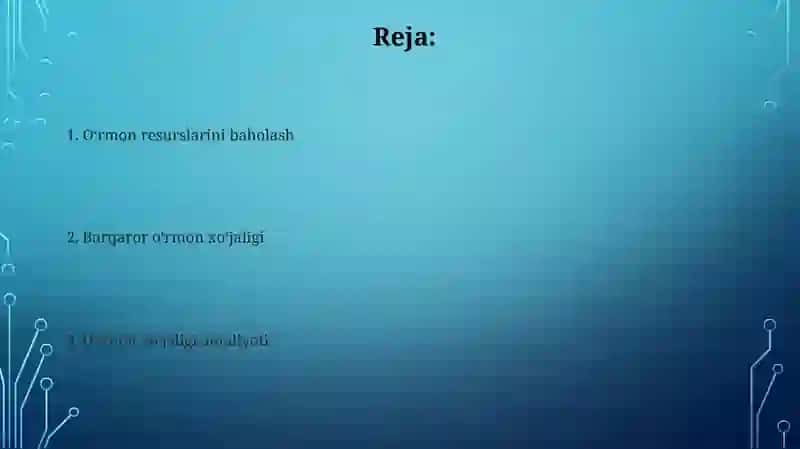 O'zbekistonning yog'och zaxiralarini o'rganish 2