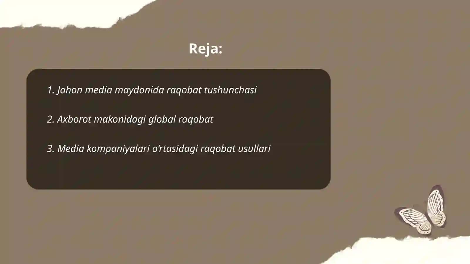 Jahon media va axborot makonida raqobat muhiti 2