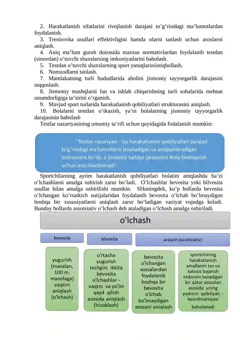 8-MA’RUZA. TESTLAR NAZARIYASI ASOSLARI 2