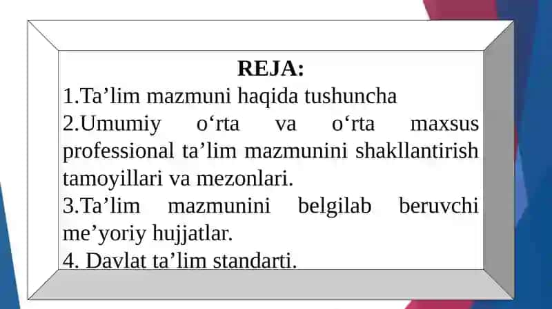 Ta'lim standartlari 2