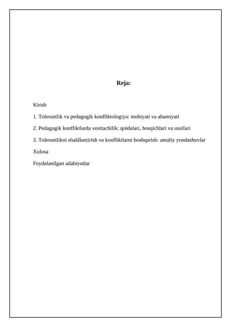 Pedagogik konfiktologiyada tolerantlik tushunchasi va mediasiya qoidalari 2
