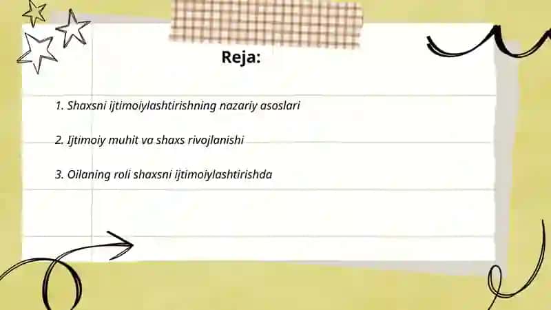 Shaxsning rivojlanishi ijtimoiylashuvi va tarbiyasi 2
