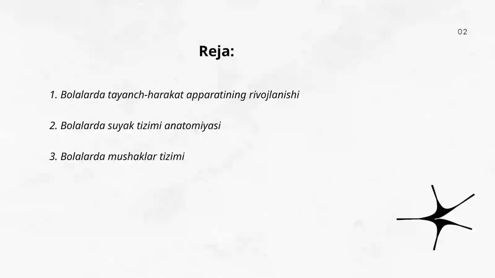 Bolalarda tayanch-harakat apparatining rivojlanishi 2