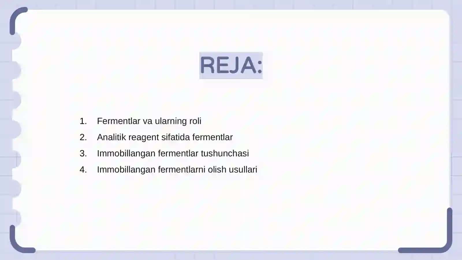 Fermentlar analitik reagentlar sifatida 2