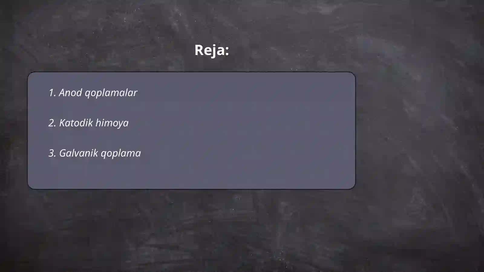 Metallarni korroziyadan saqlash usullari 2