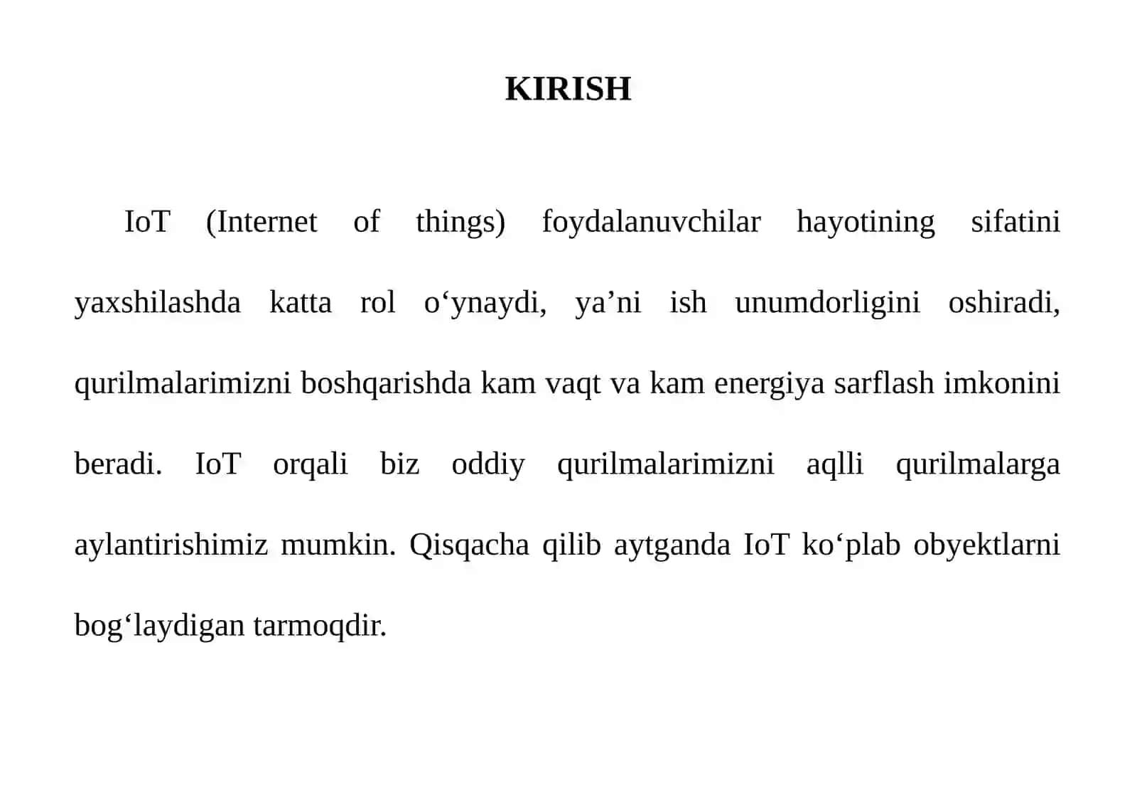 IoT va uning qo’llanilish sohalari 2