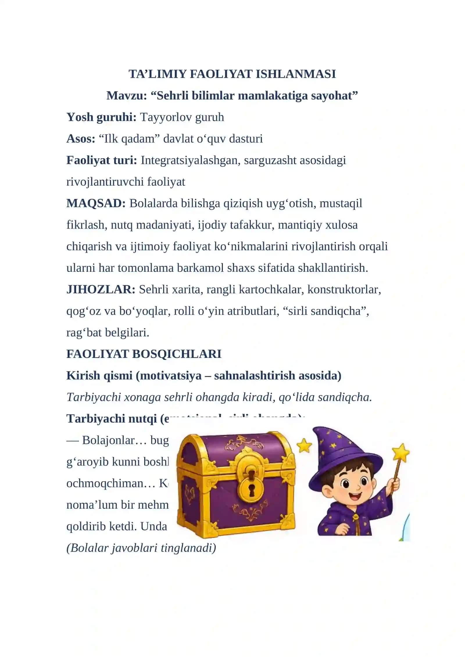 “Sehrli bilimlar mamlakatiga sayohat” 2
