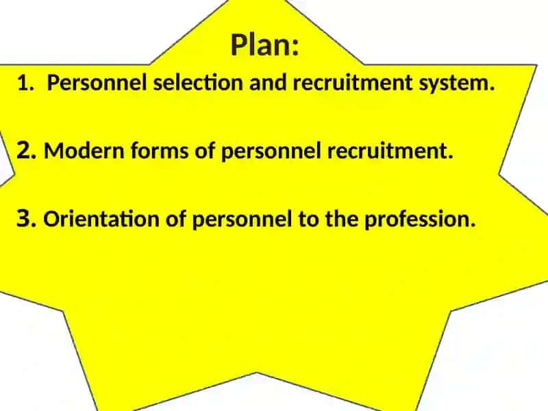 Personnelselection and recruitment system 2