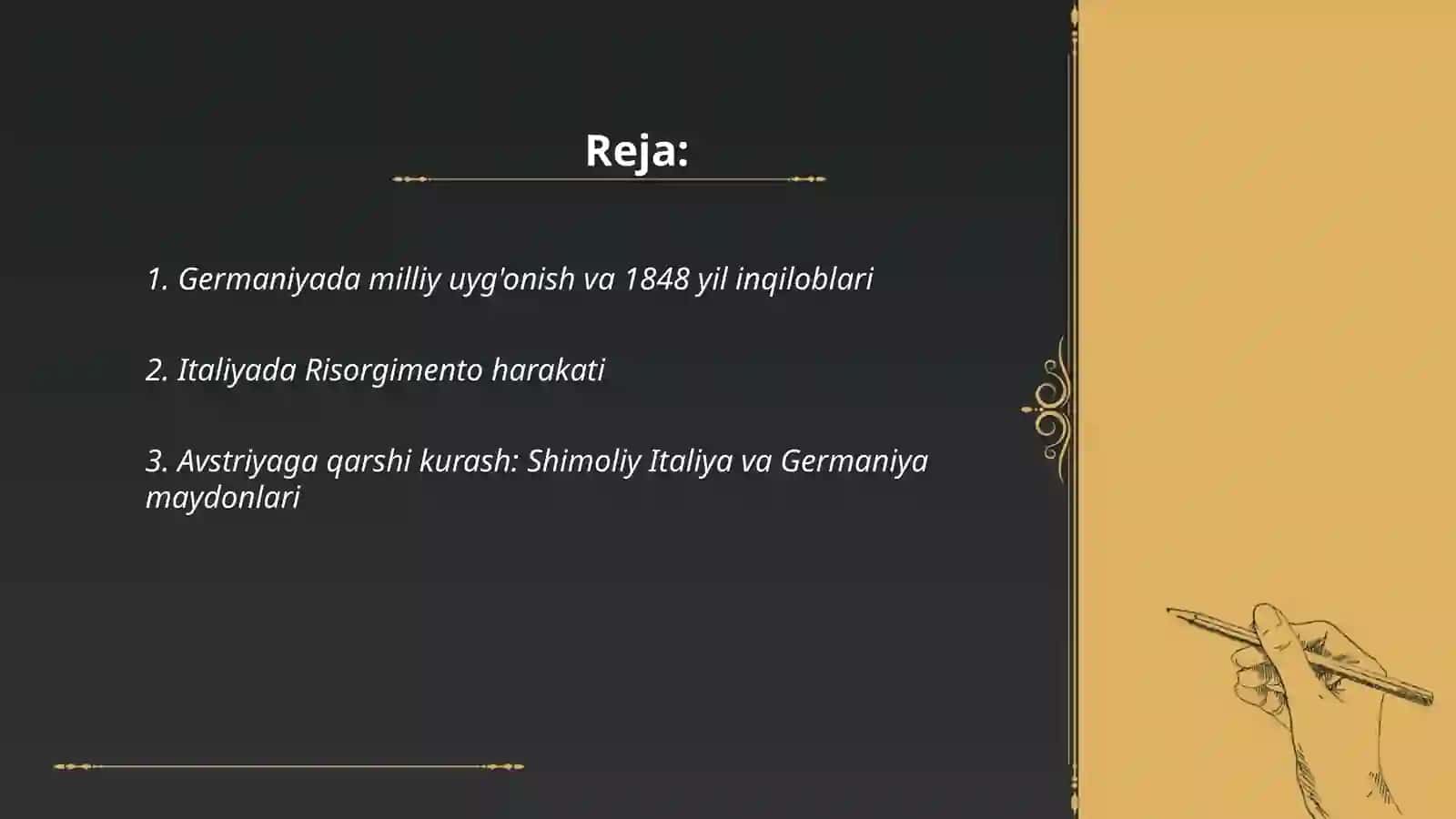 Germaniya va Italiyada mamlakat birlashuvi uchun kurash 2