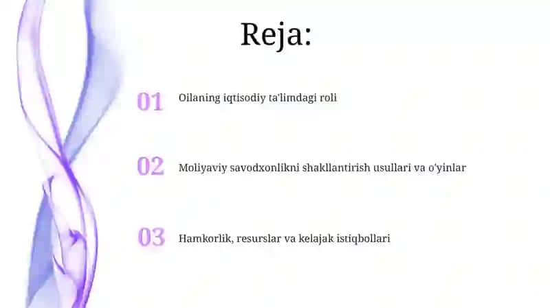 Oilabilanhamkorlikda iqtisodiy tarbiya ni rivojlantirish 2