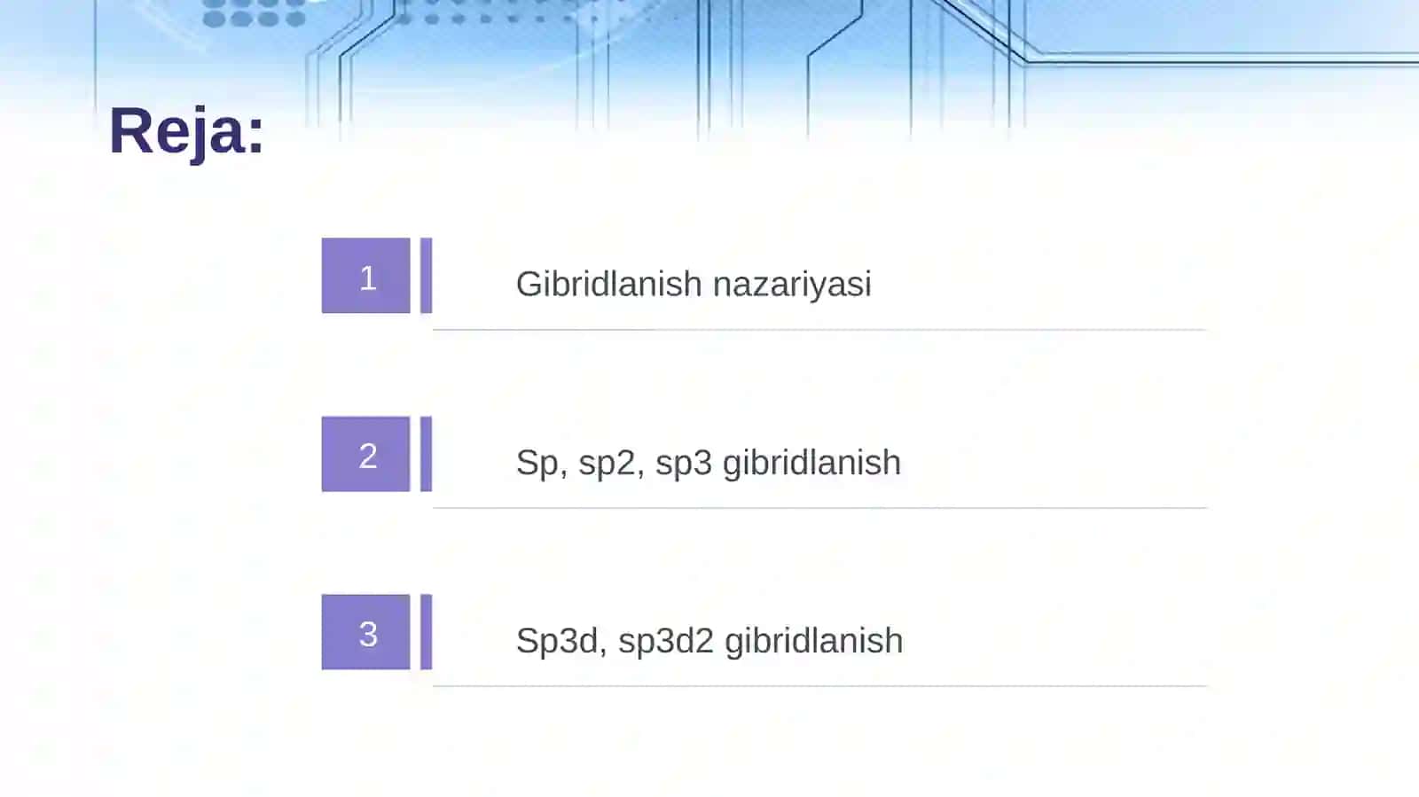 Gibridlanish nazariyasi 2