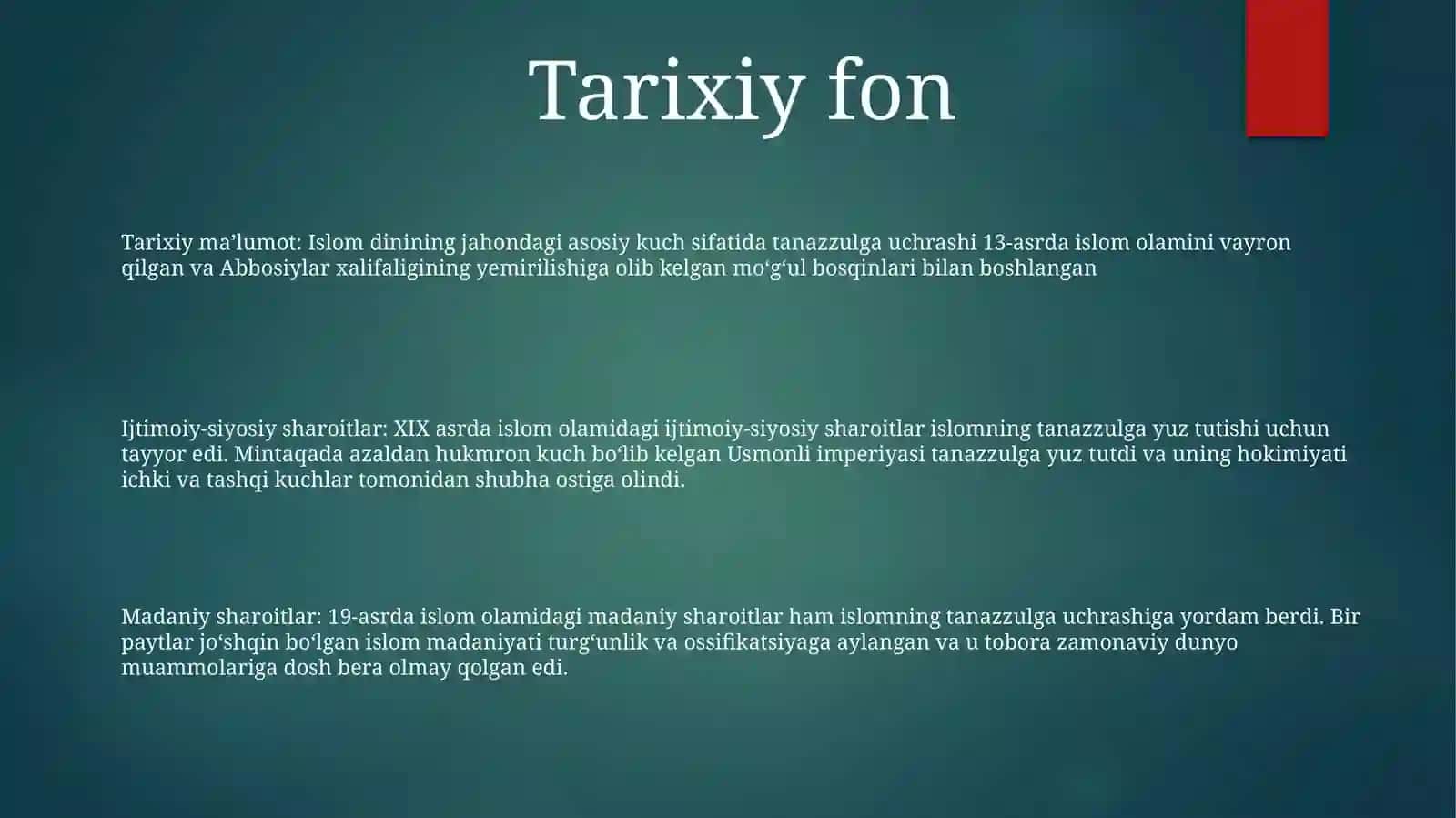 Islom Dinining Paydo Bo'Lishidagi Ijtimoiy-Siyosiy Va Madaniy Sharoitlar 2