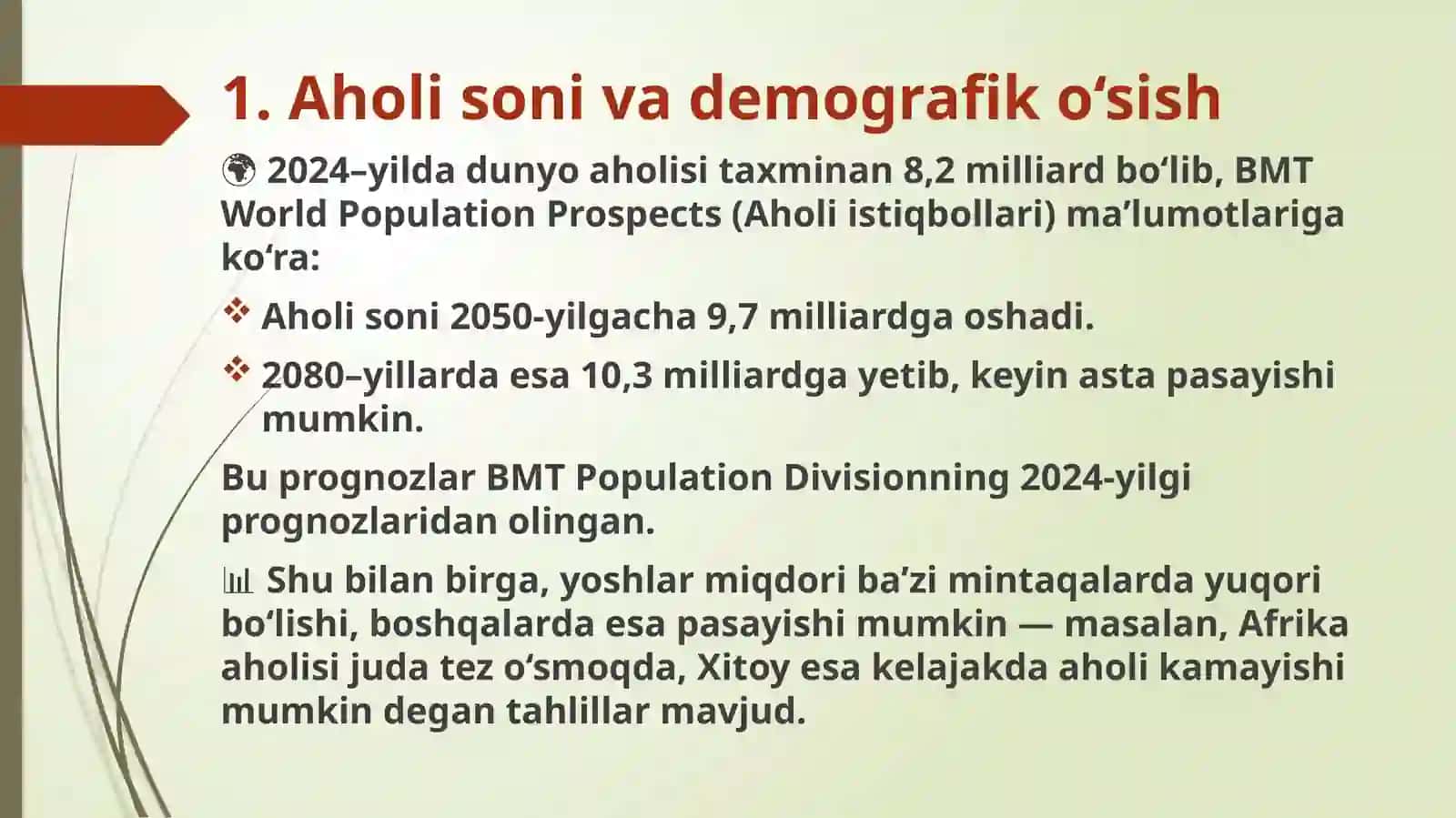 Sayyoramiz kelajak ekologik holati 2