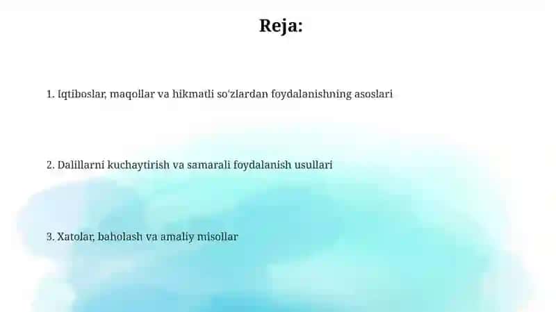 Iqtiboslar, maqollar va hikmatli so'zlar 2