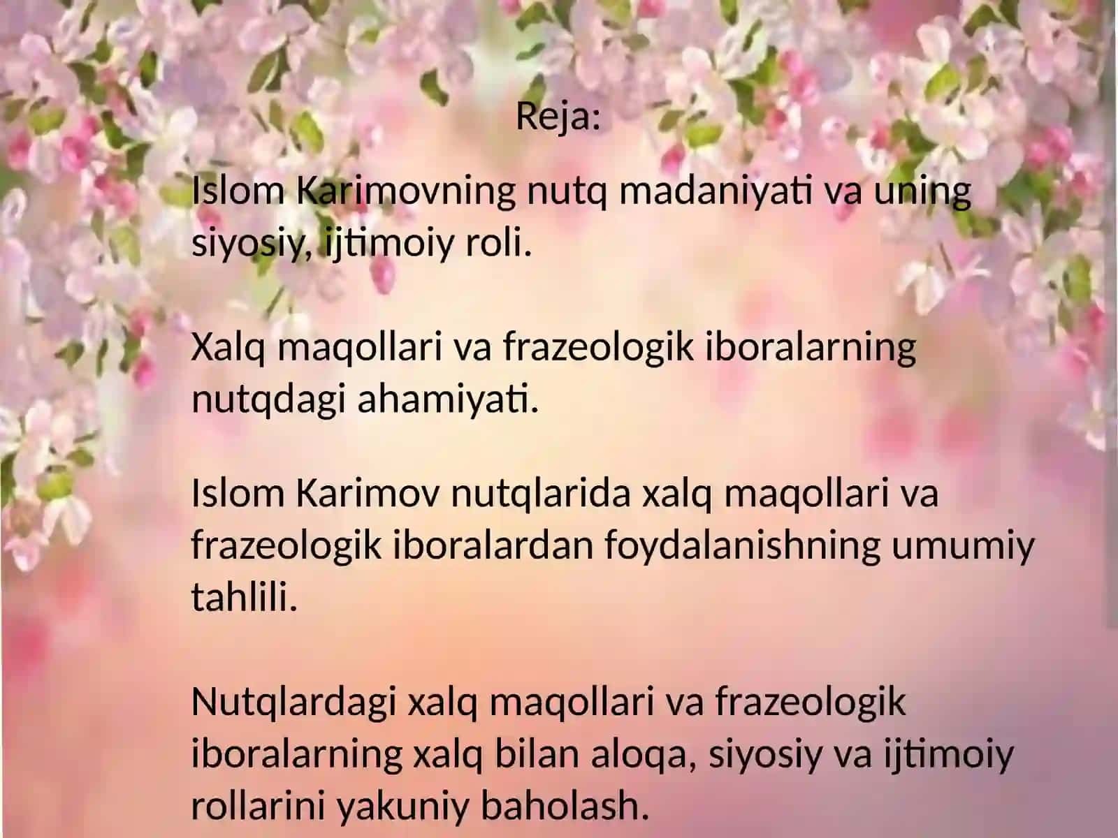 Islom Karimov nutqlarida xalq maqollari va frazeologik iboralardan foydalanish mahorati 2