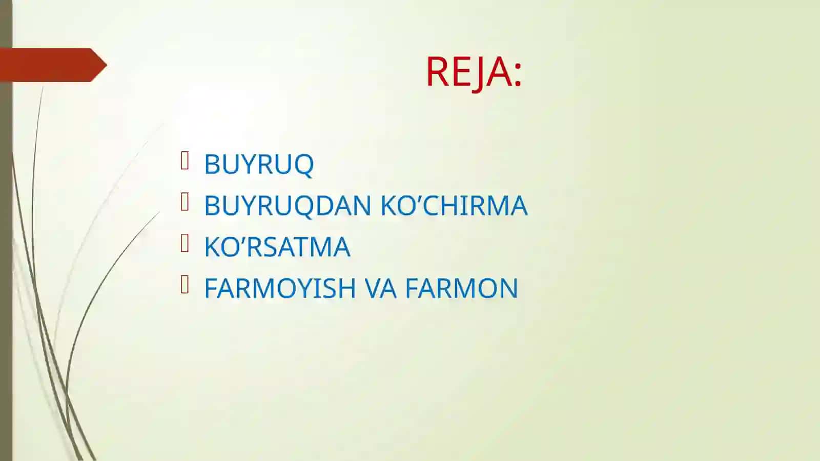 FARMOYISH HUJJATLARI 2
