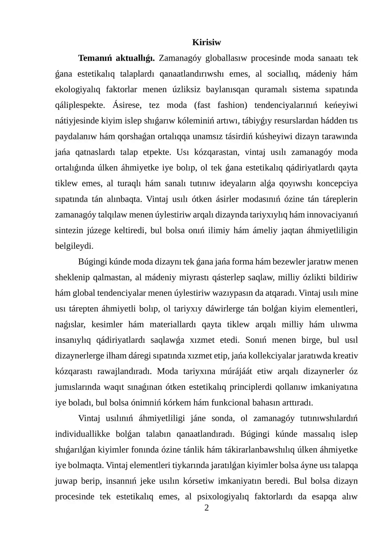 VINTAGE STILINIŃ TEORIYALIQ TIYKARLARI 2