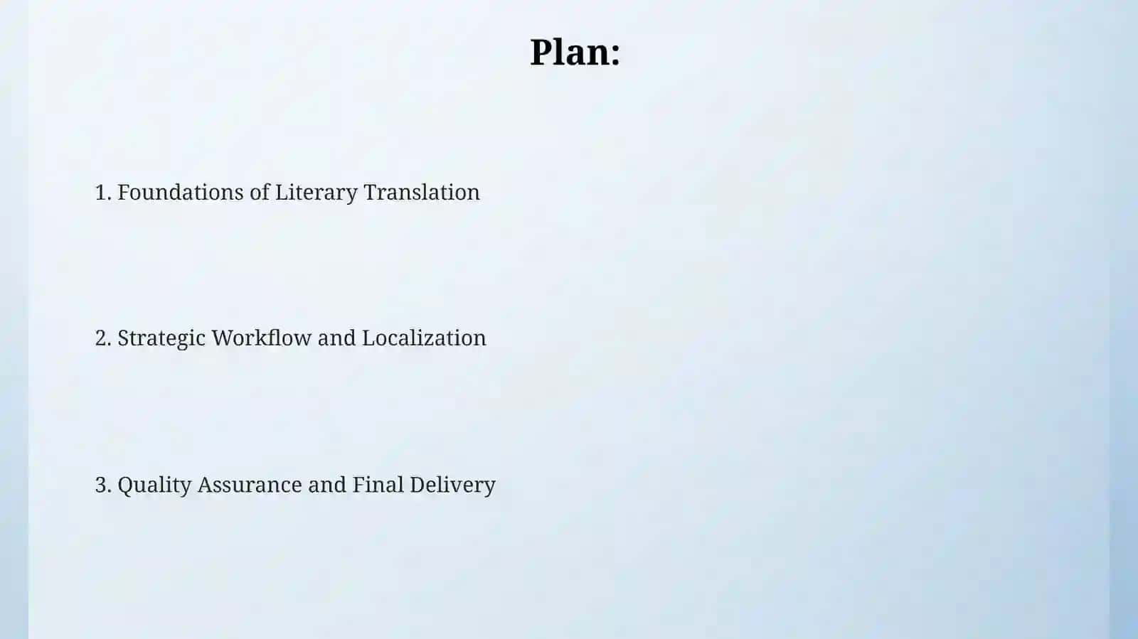 Literary Translation Foundations 2