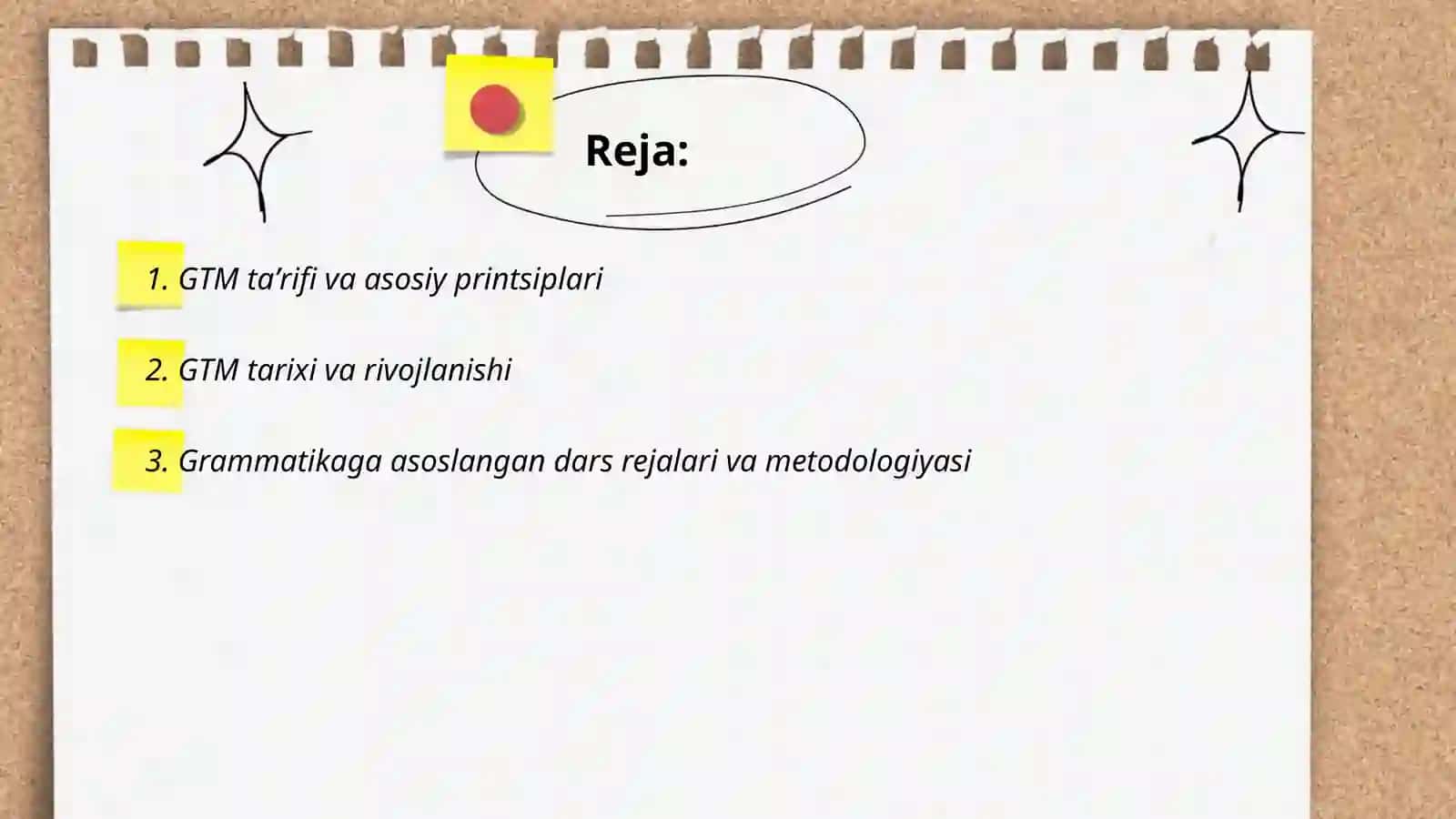 GTM taʼrifi va asosiy printsiplari 2