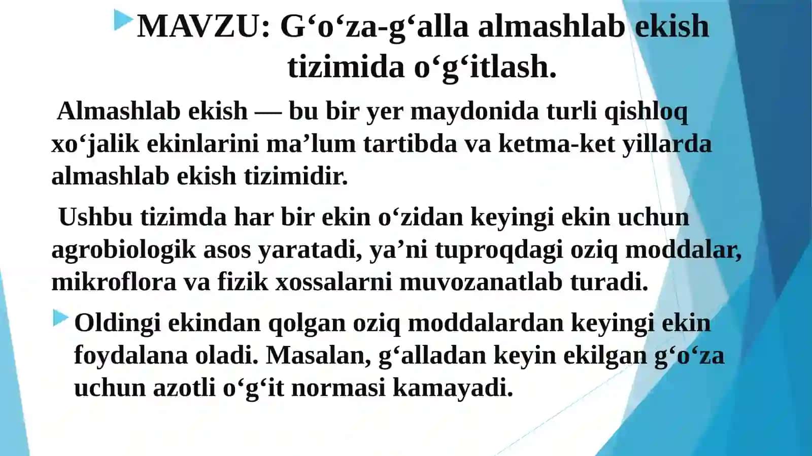 MELIYEVA IRODANING O’GIT QO’LLASH TIZIMI FANIDAN TAYYORLAGAN TAQDIMOTI 2