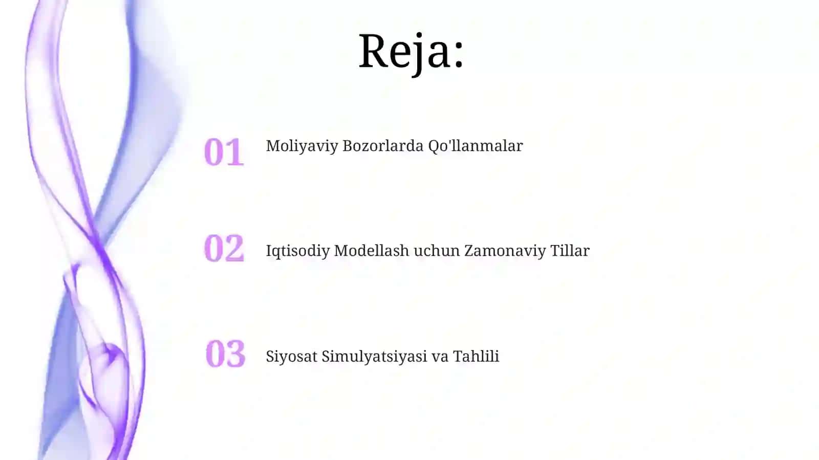 Iqtisodiy Modellash uchun Zamonaviy Tillar 2