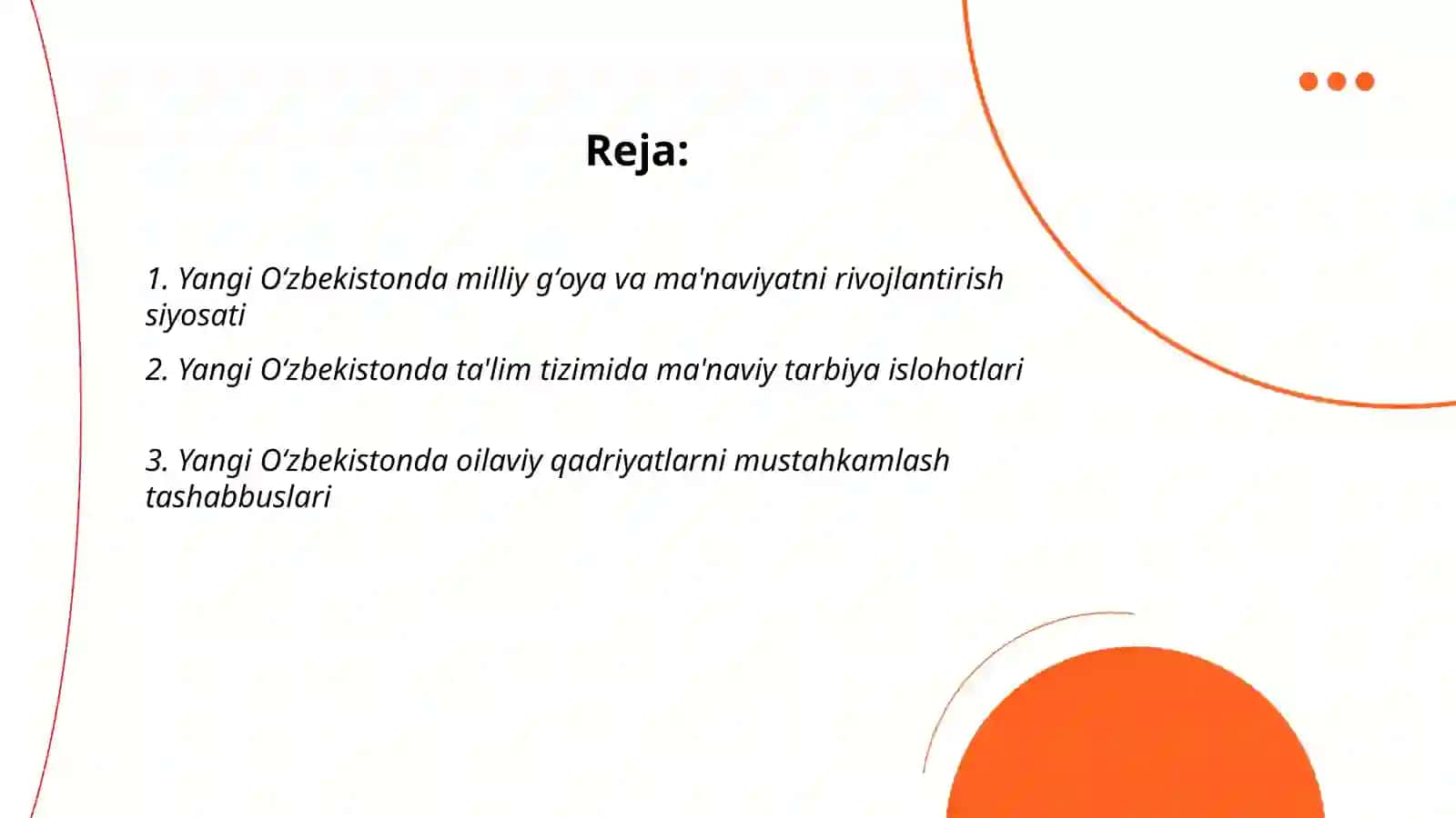 Yangi Oʻzbekistonda amalga oshirilayotgan ma'naviy oʻzgarishlar 2