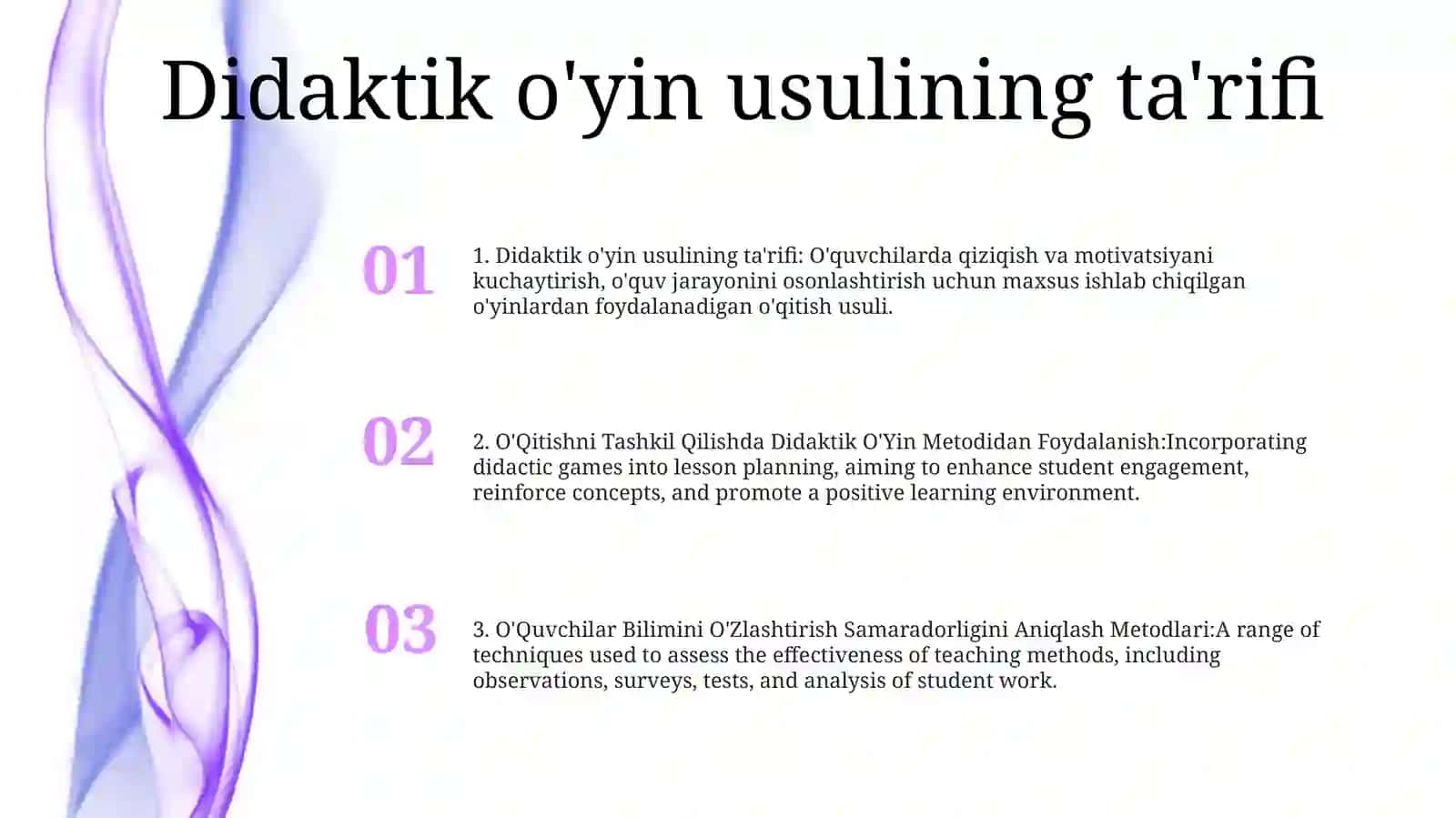 O'Qitishni Tashkil Qilishda Didaktik O'Yin Metodidan Foydalanish 2