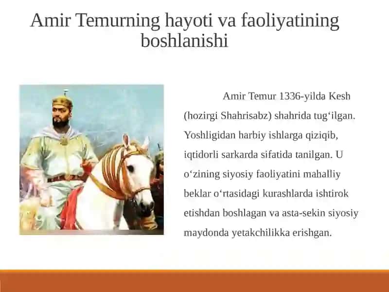 Amir Temur – buyuk davlat arbobi 2