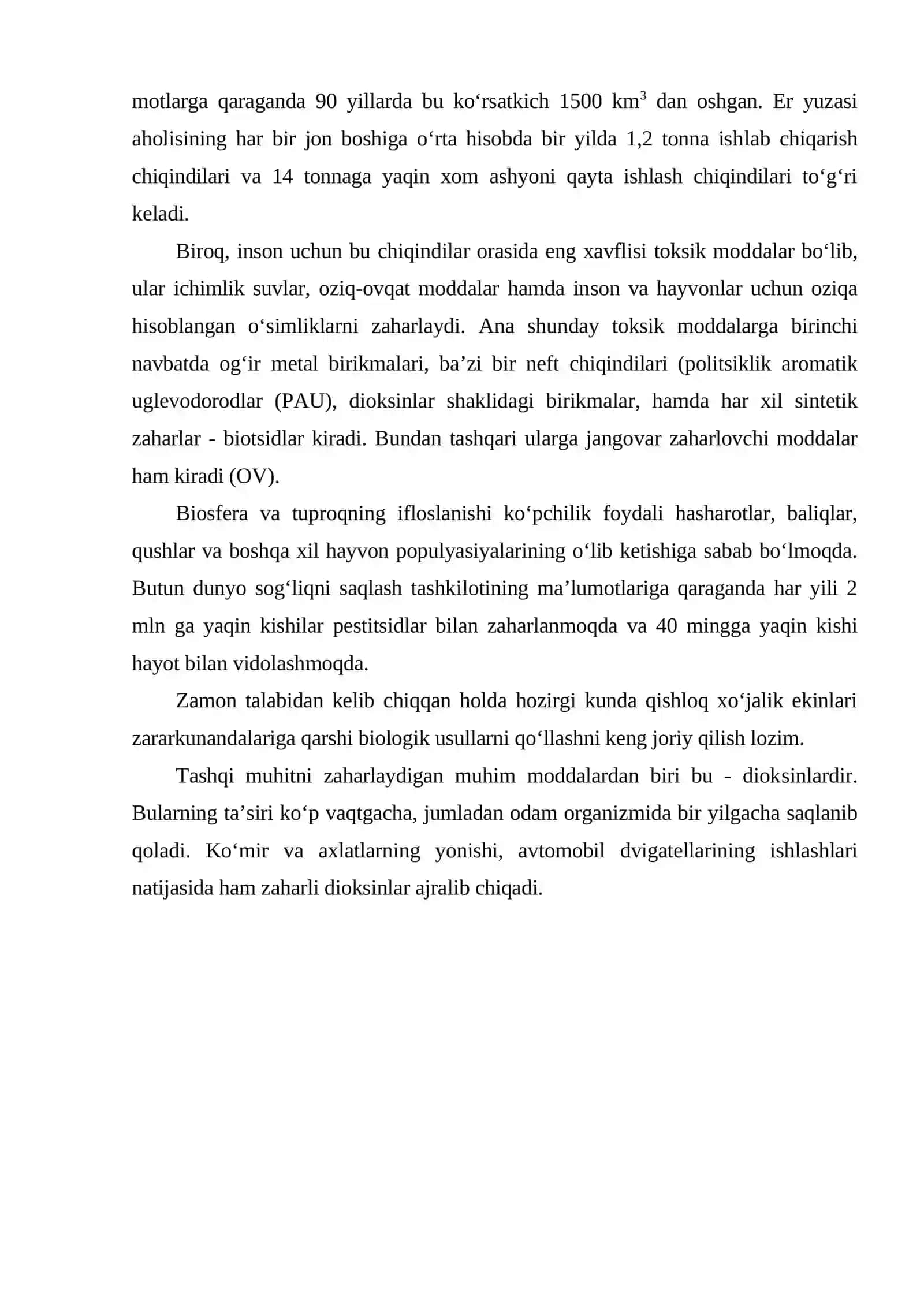 Antropogen omillarning tabiatga ta’siri 2