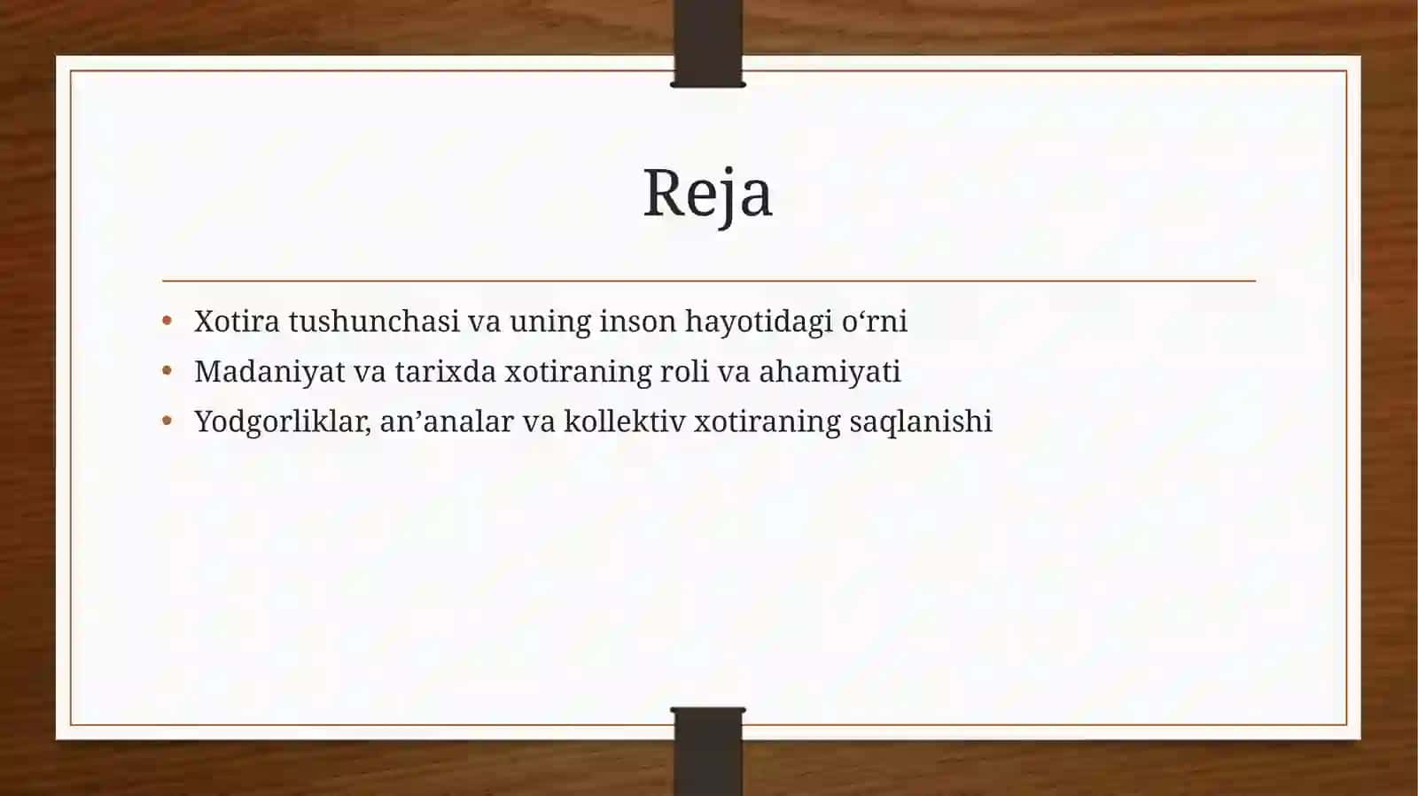 Xotira aslida nima? 2