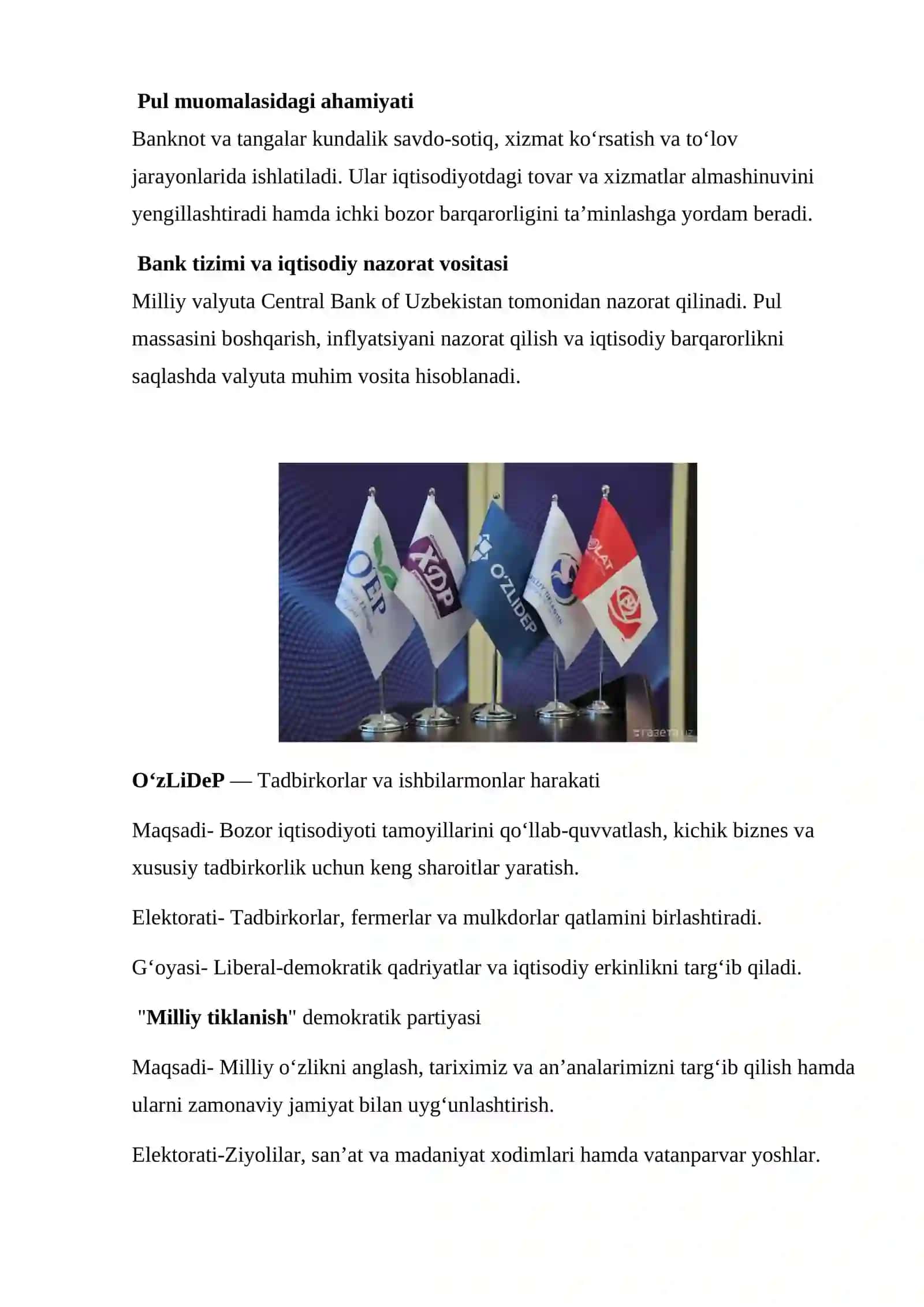 O‘zbekiston so‘mi — Uzbekistanning milliy pul birligi 2