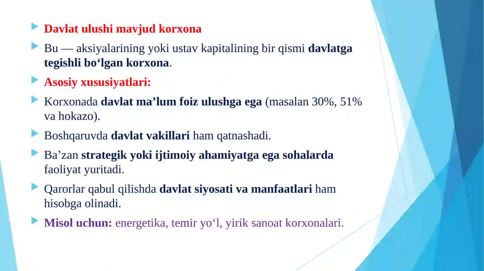 DAVLAT SEKTORIDA KORPORATIV BOSHQARUV 2
