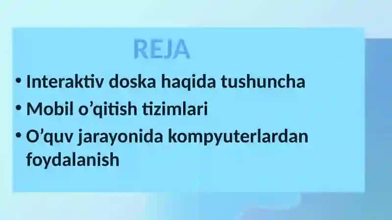 Zamonaviy oʻquv texnik vositalar 2