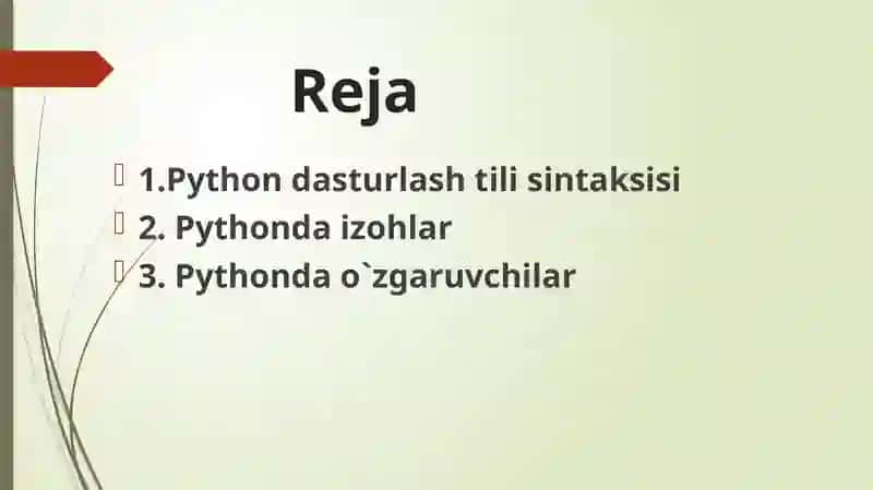 Masalalarning algaritmini tuzish va shu algoritm asosida Python dasturlash tili yordamida foydalanuvchi grafik interfeysi bilan ishlash. 2