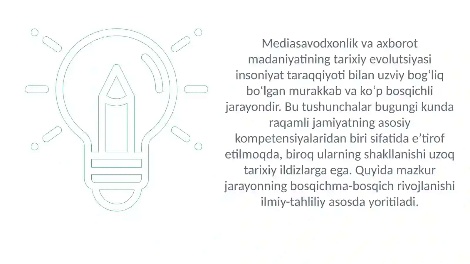Mediasavodxonlik va axborot madaniyatining tarixiy evolutsiyasi 2
