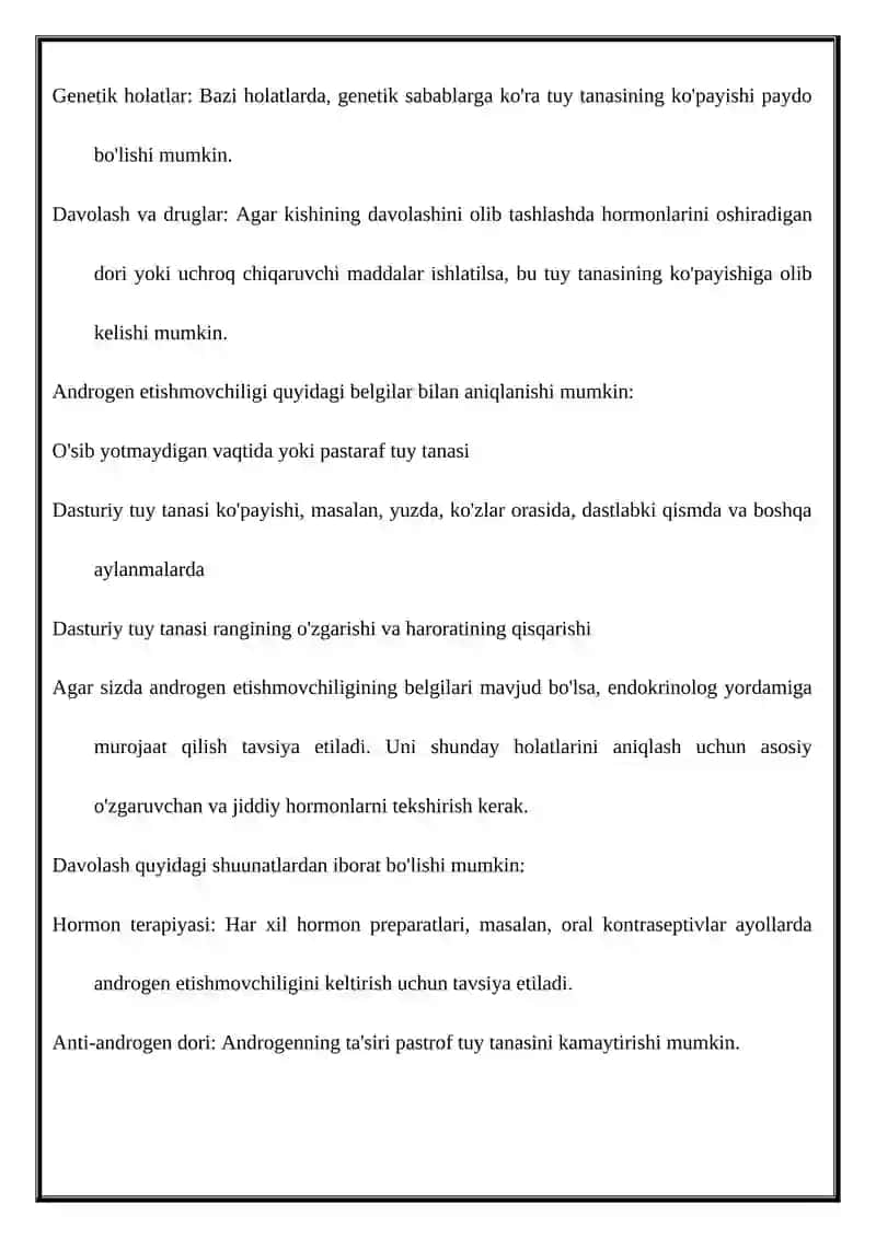 Androgen etishmovchiligi 2