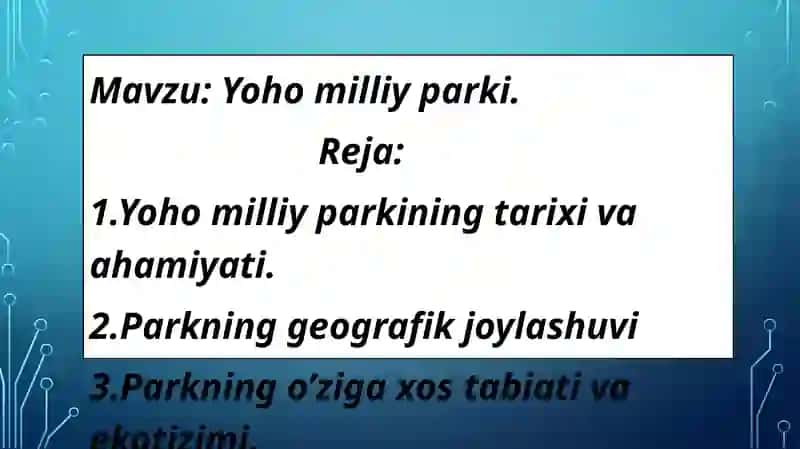 Yohomilliy parki 2