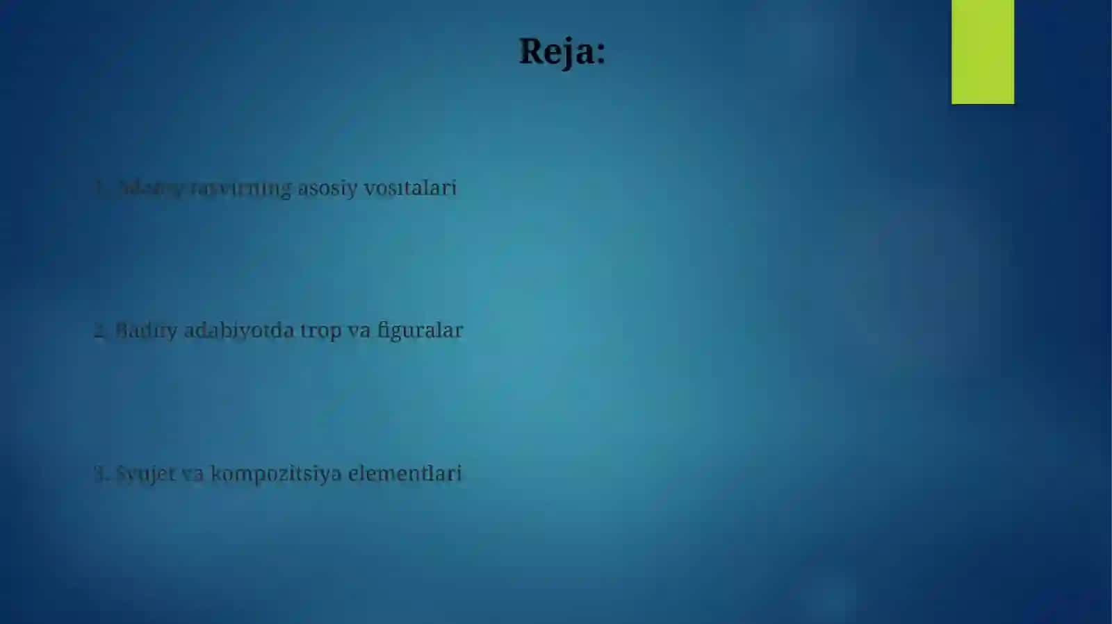 Badiiy adabiyotda Ta'rif va Metafora 2